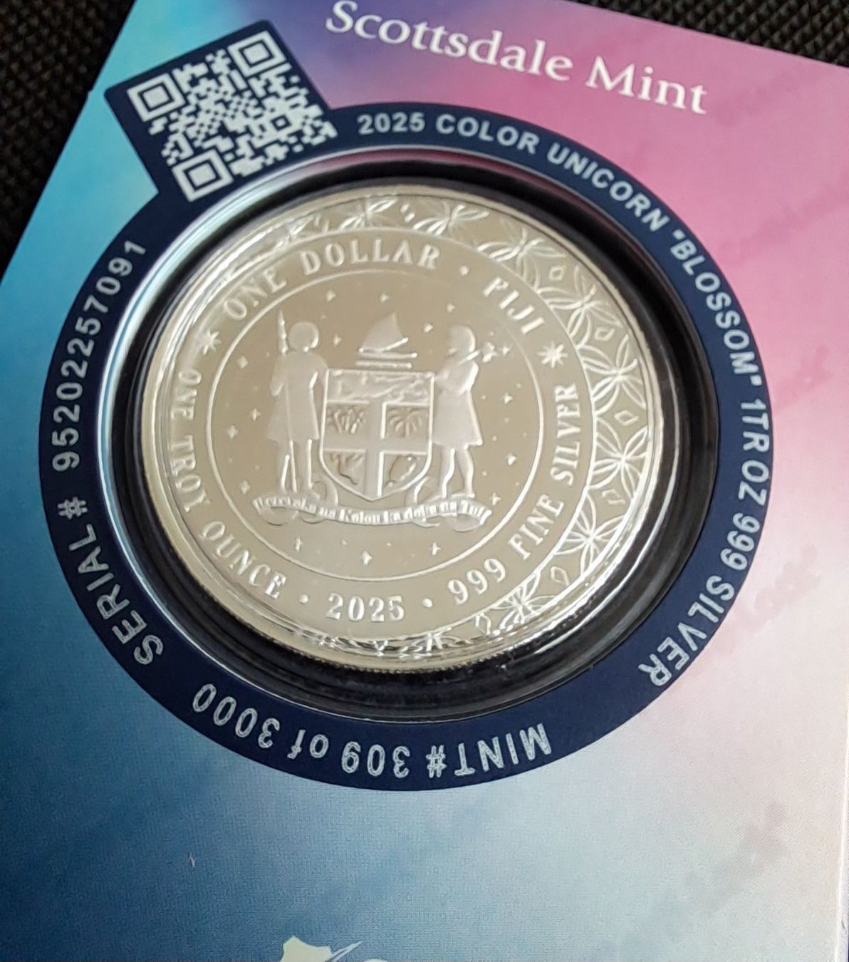 Tutti le monete: 1 OZ Silber 2025 Unicorn Einhorn Blossom – Nuovo e nell'imballaggio originale da Weinfelden venduto da shopping-island 1