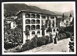 AK Locarno, Hotel Camelia, 1954