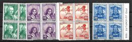 1938, Pro Juventute im 4-Block postfrisch Kt. 40 -