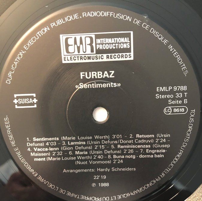 Dischi in vinile: Furbaz - Sentiments (LP) – Usato da Grüningen venduto da azulgrisvinyl 3