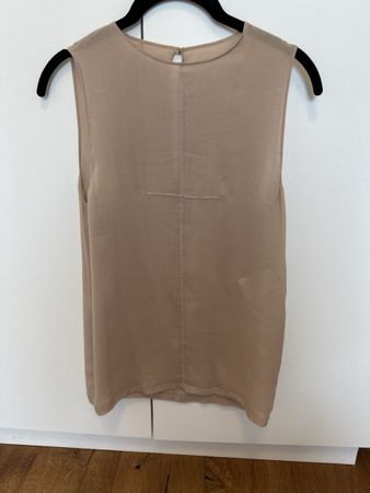 Emilio Pucci Damen Top Seide Grösse 36 beige neuwertig