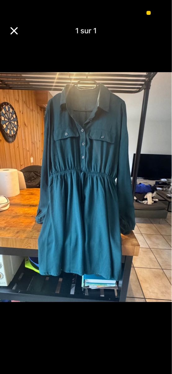 Vestiti: Robe chemise verte – Usato da Hérémence venduto da aya_z9gs