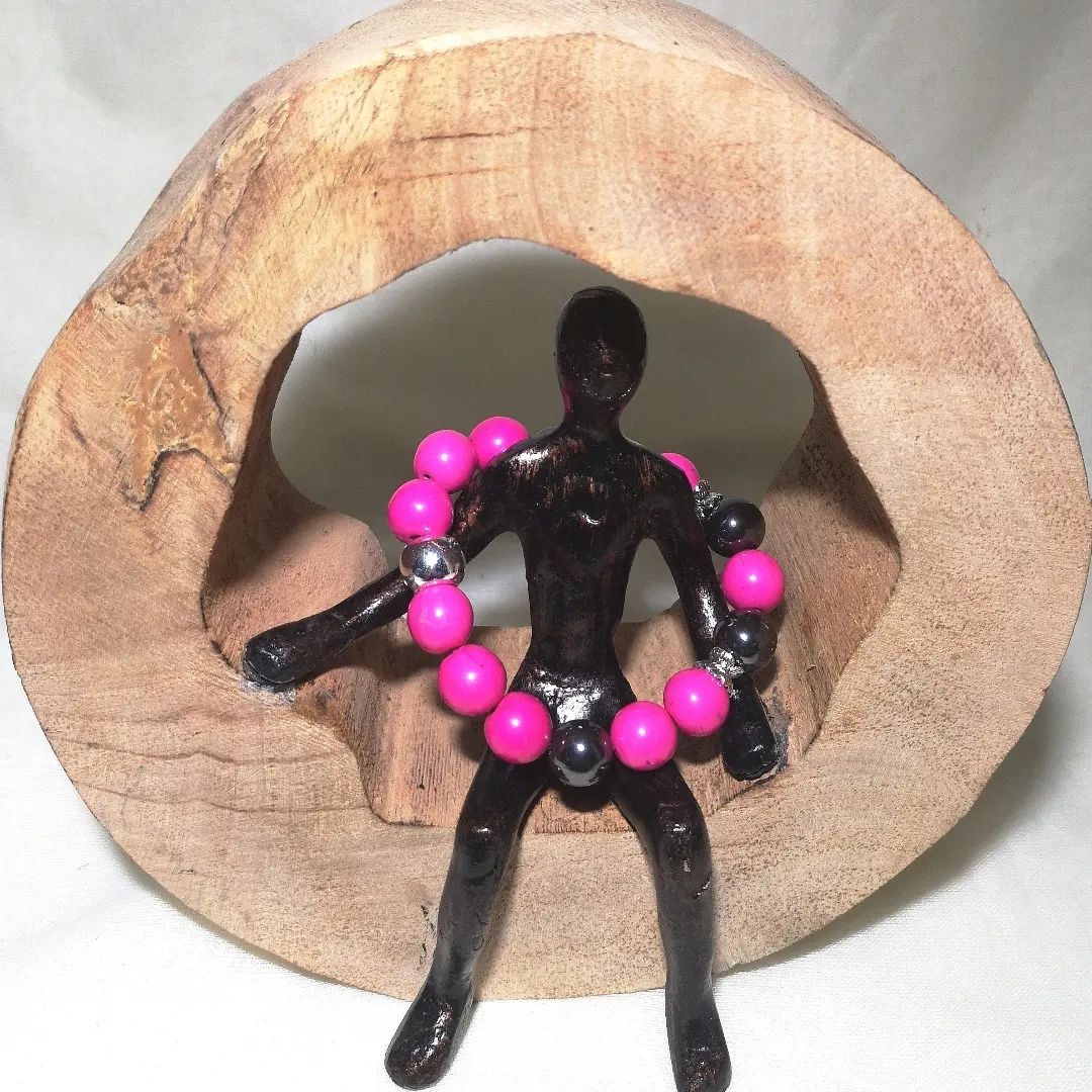 Bracciali & Braccialetti: pinke Armk. mit Hämatit - Spendenaktion – Nuovo (secondo la descrizione) da Unterkulm venduto da Nachtigall 6