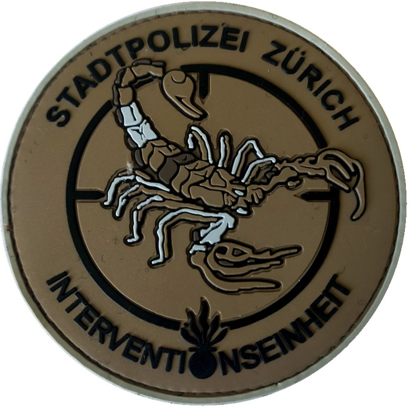 Swiss Placchette & Badge: Stadtpolizei Zürich Interventionseinheit Patch mit Klett. – Nuovo e nell'imballaggio originale da Emmenbrücke venduto da F.ingl-1947