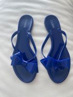 SUMMERTIME - stilvolle/edle Flip-Flops, royalblau, 38