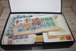 Briefmarken Nachlass mit Steckkartenposten / USA / Dt.Reich
