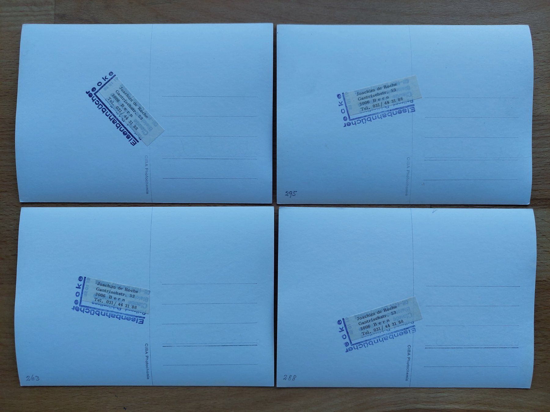 Cartoline postali: 4 Echtfotokarten Rechtsufrige-Thunersee-Bahn – Usato da Obfelden venduto da Foto_Bild_Kunst_Buch 5