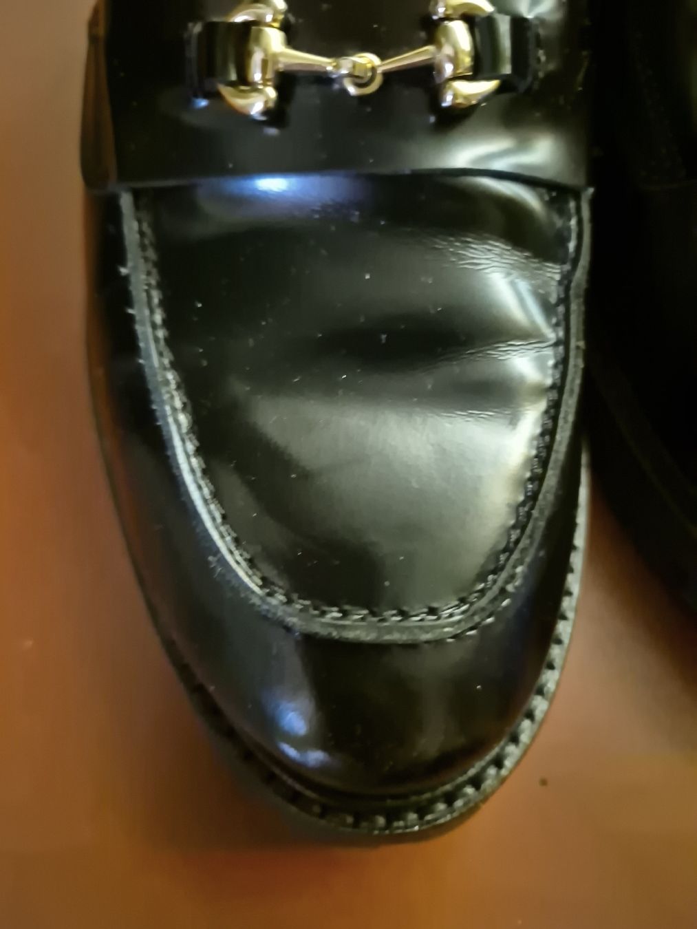 Scarpe da donna: Schwarze Leder Slipper Loafer Rivecoure 39 – Usato da Zürich venduto da Enila1977 3