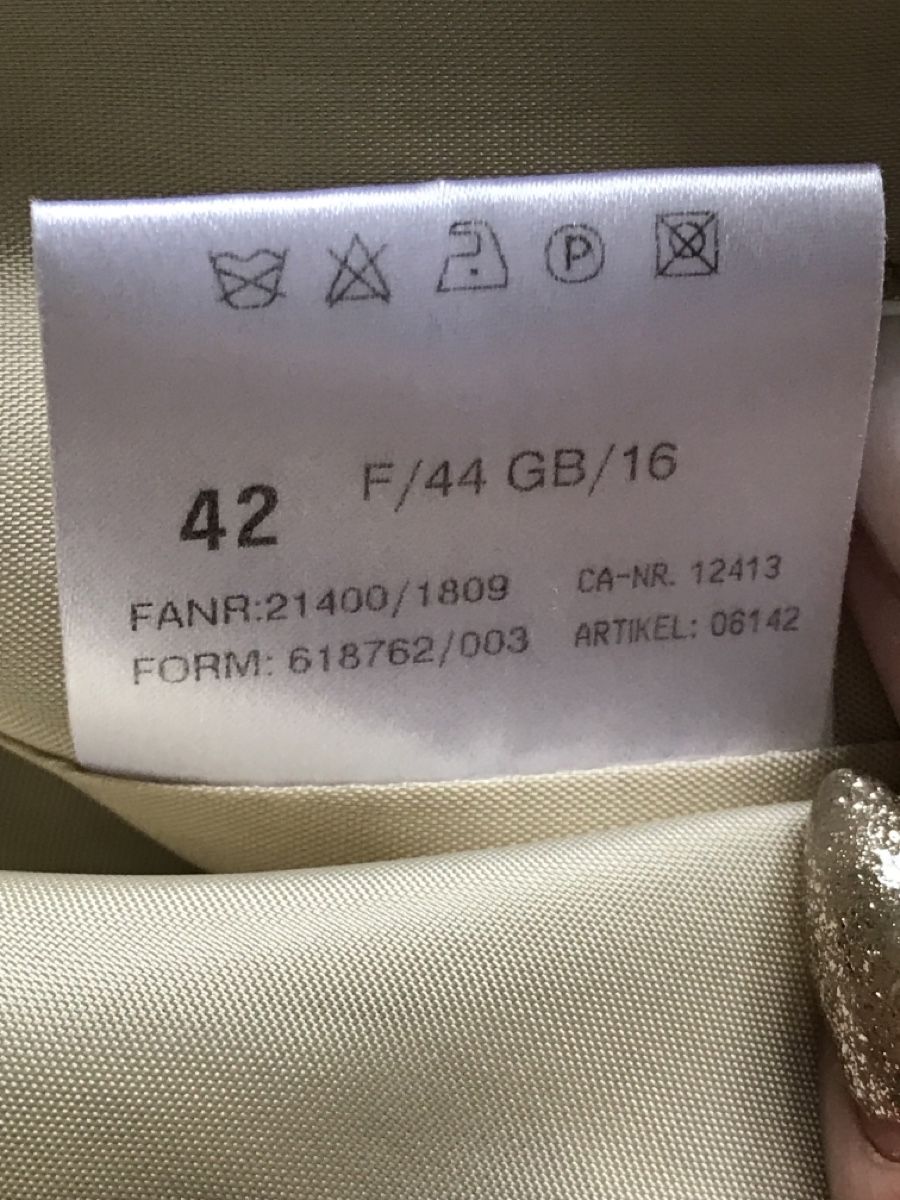 Basler Giacche: Veste BASLER élégante à rayures T 42 beige rosé – Nuovo (secondo la descrizione) da Morges venduto da sandy069 6