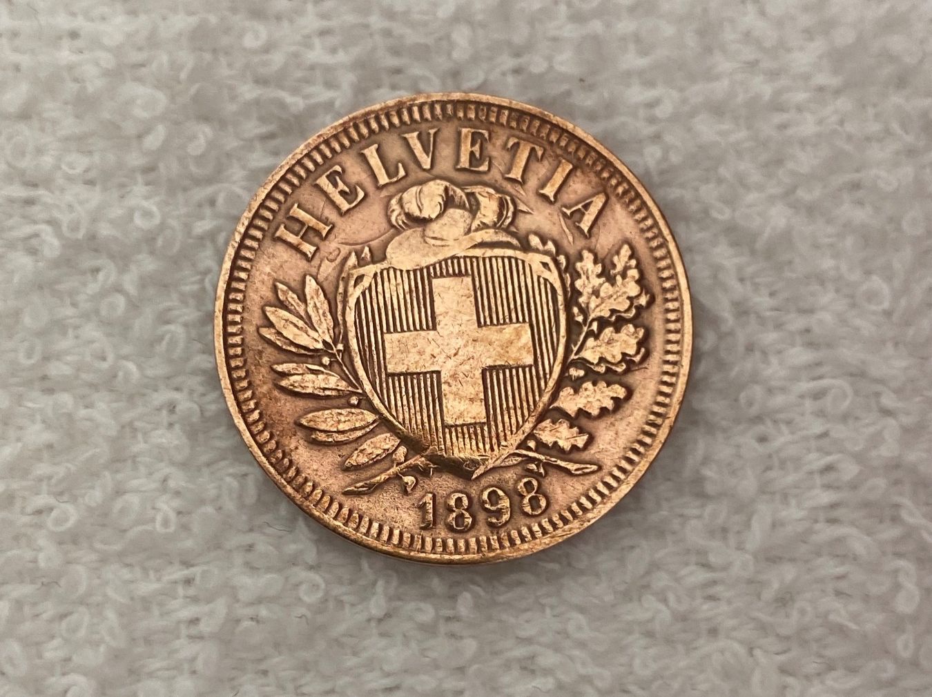 Tutti le monete: 2 centimes/Rappen 1898 Abart – Usato da Nyon venduto da Ilmi09