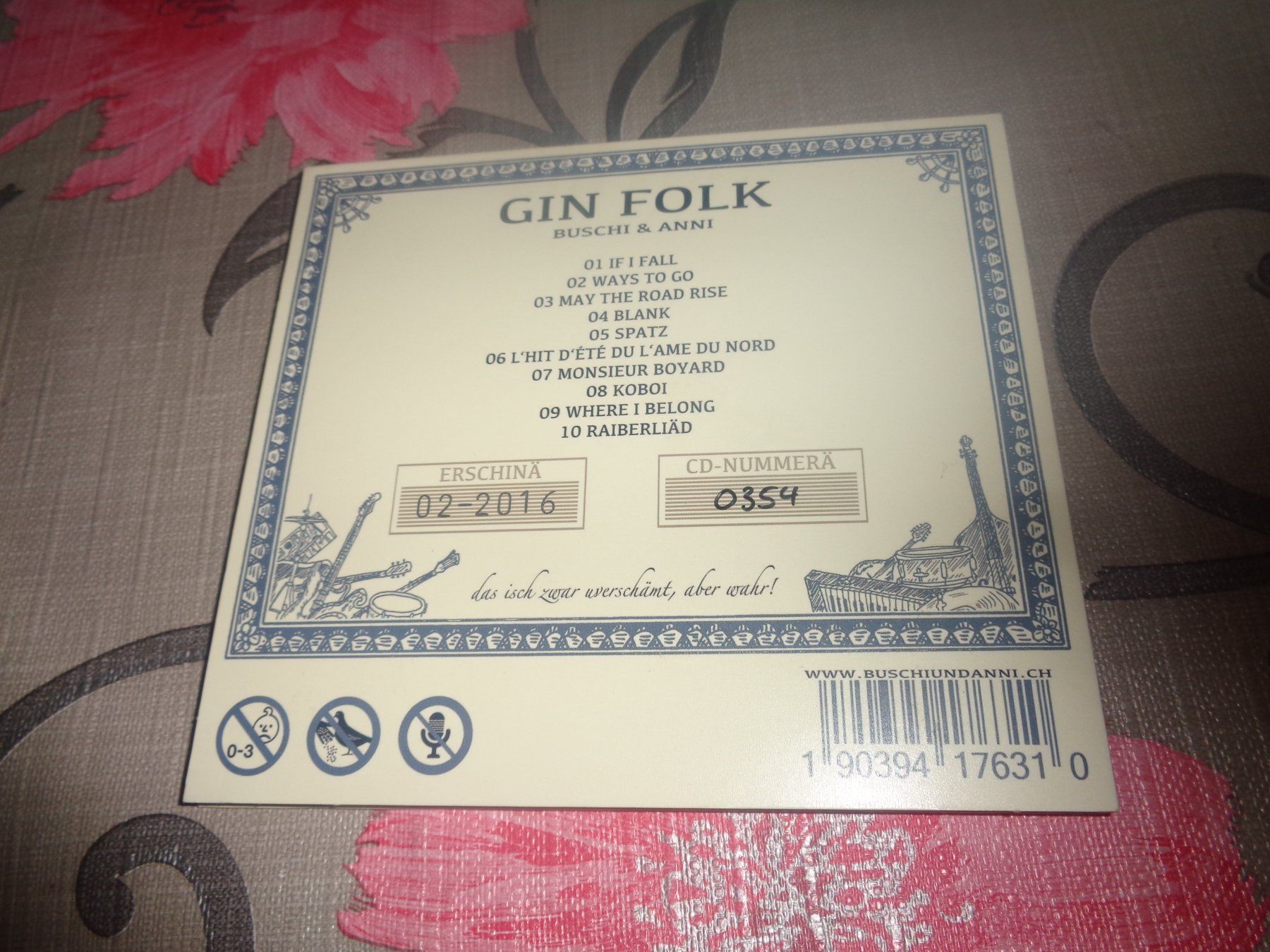 CD: Buschi & Anni - Gin Folk CD – Usato da Olten venduto da Disc-Ausverkauf 1