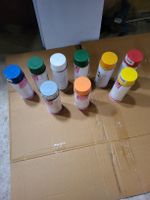9 X Farbsprydosen gebraucht
