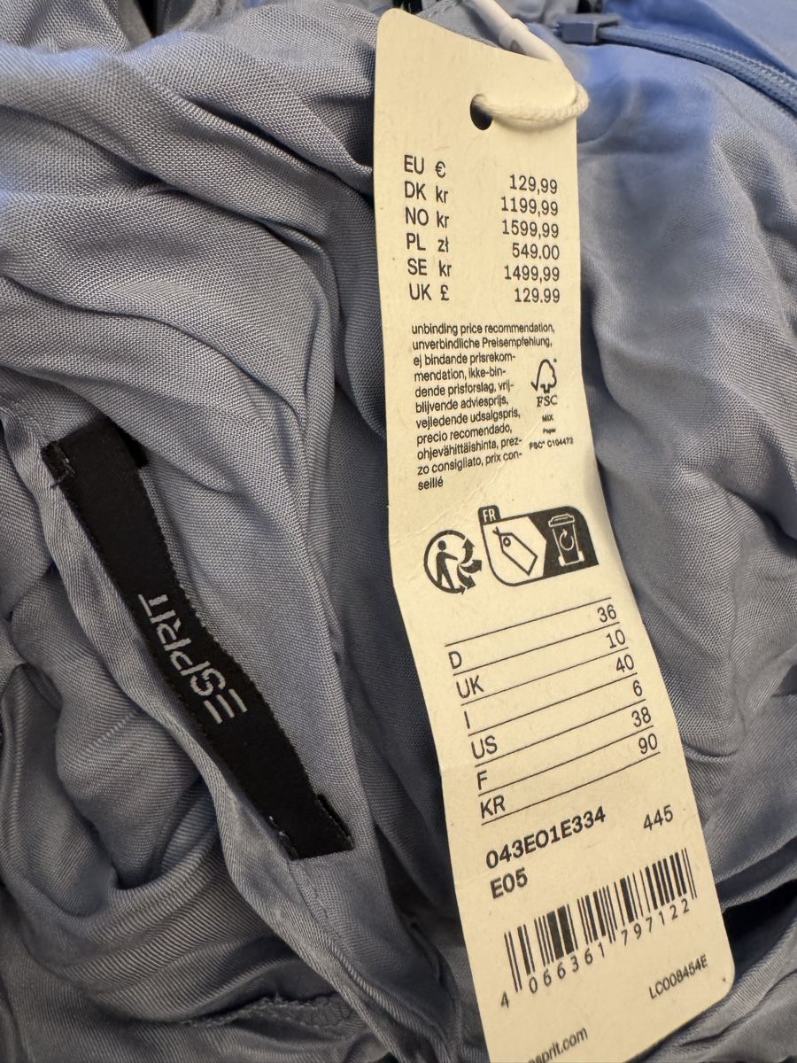 Vestiti: Esprit Sommer-Midikleid, Größe 36 – Nuovo e nell'imballaggio originale da Veyras venduto da ValClasse 4