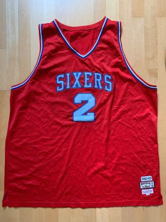 Philadelphia 76ers Sixers 2 Moses Malone Hardwood classic 58