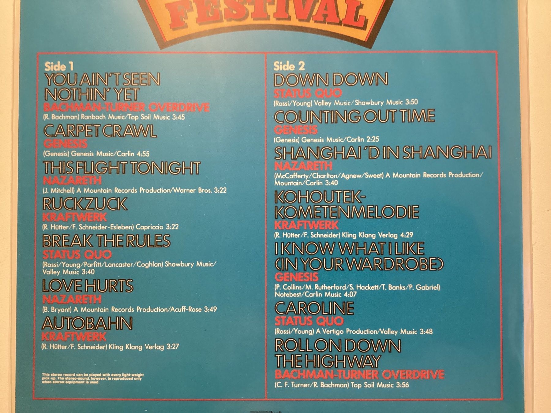 Dischi in vinile: Super Group Festival LP – Usato da Gutenswil venduto da Hamzian 1