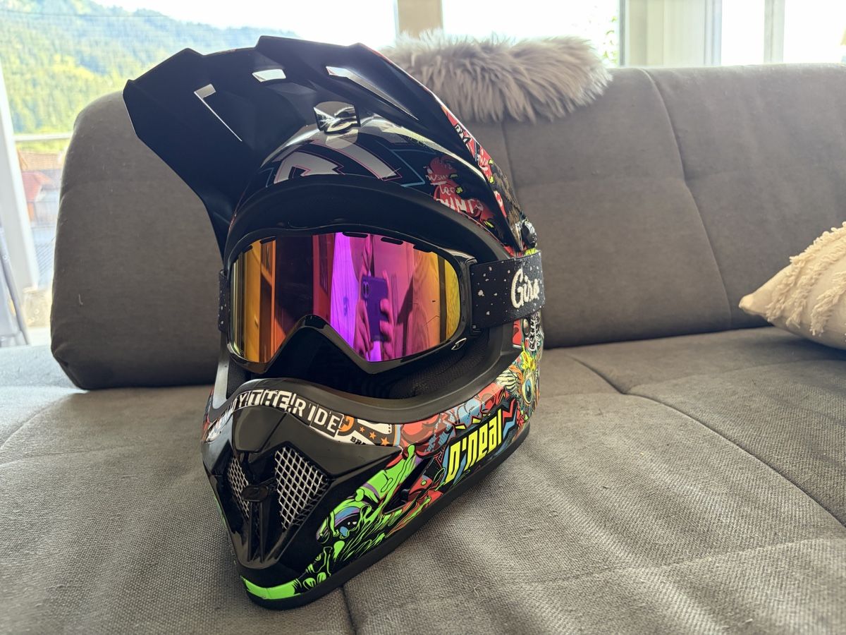 Caschi: o‘Neal Fullface Helm mit Brille – Nuovo (secondo la descrizione) da Schüpfheim venduto da nabuma 1