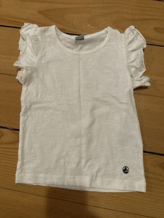 Petit Bateau T-Shirt weiss Baumwolle Grösse 104 cm neu
