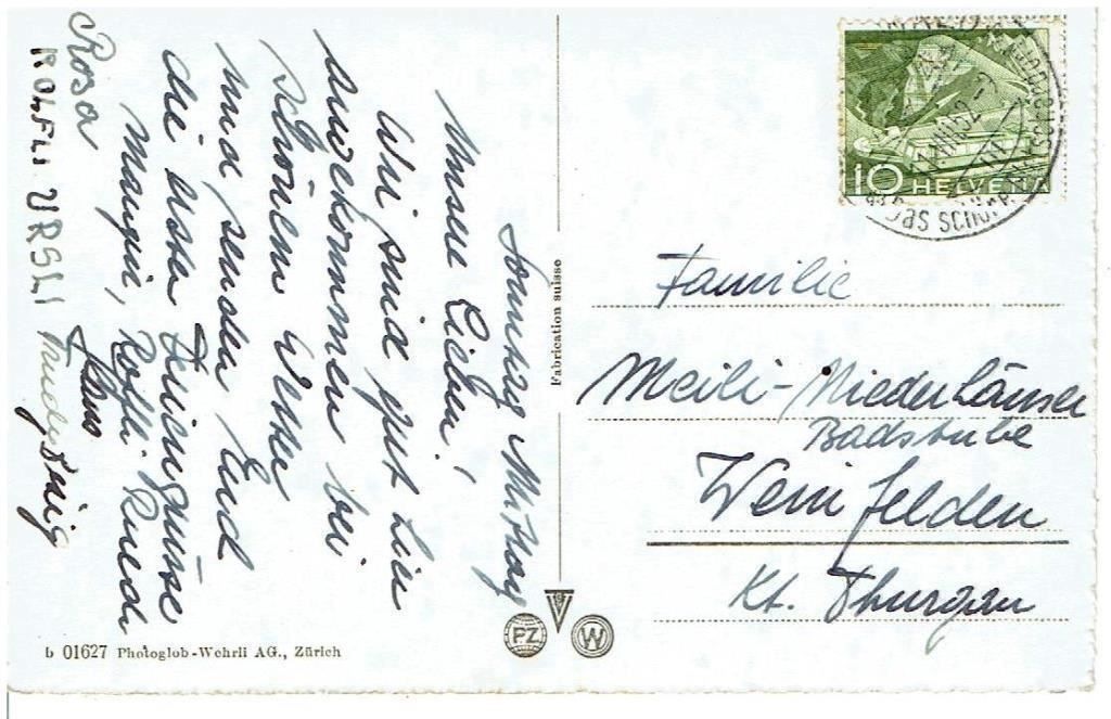 Ansichtskarten: Grindelwald, 1955 – Gebraucht aus Flims - Dorf von Stagediver 1