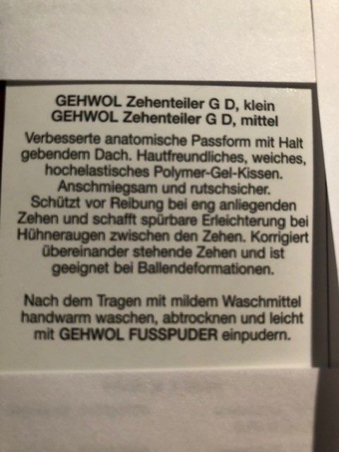 Pedicure: Zehenteiler G D *** klein – Nuovo (secondo la descrizione) da Nottwil venduto da Frontal 3