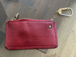 Porte-clés Louis Vuitton Cuir Épi Rouge Bon État 🗝️ 55 car.