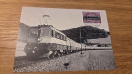 1982 FDC Maximumkarte 100 Jahre Gotthardbahn