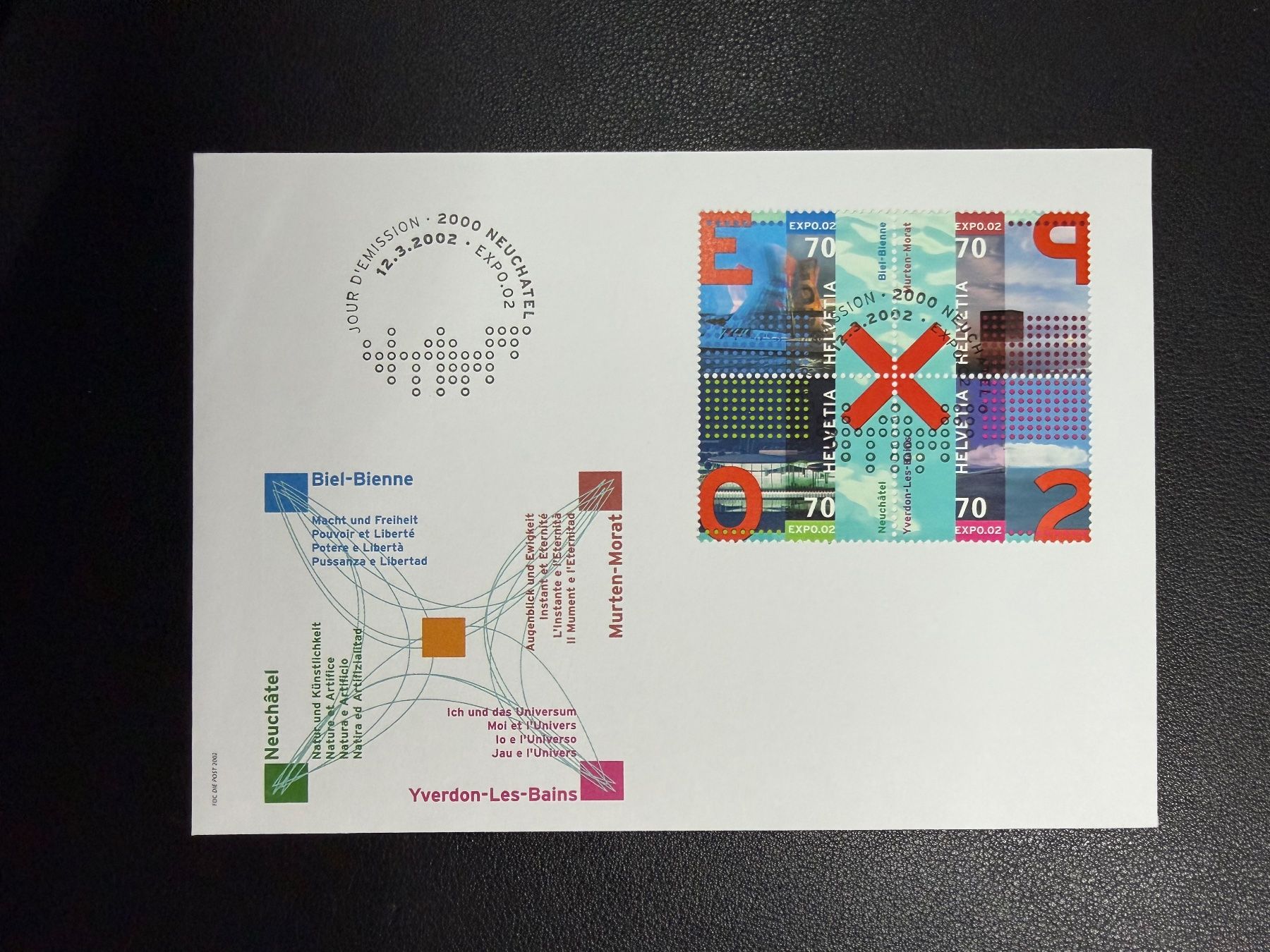 Tutti i francobolli: CH Expo 2002 FDC – Usato da oberrüti venduto da jeanmei