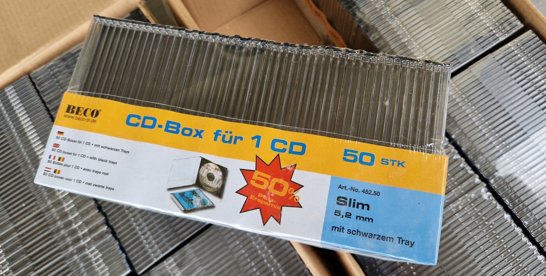 Altro in Decorazioni & Accessori: ***** 50 CD-Boxen Slim - Neu ! – Nuovo e nell'imballaggio originale da Villaz-St-Pierre venduto da Ubid 1