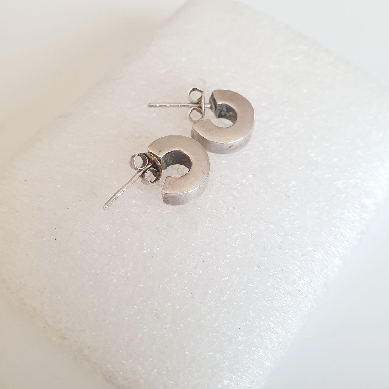 Boucles d'oreille: 925 Silber Ohrringe Ohrstecker Halbkreis  – D'occasion à Kreuzlingen par Wunderkiste123 9