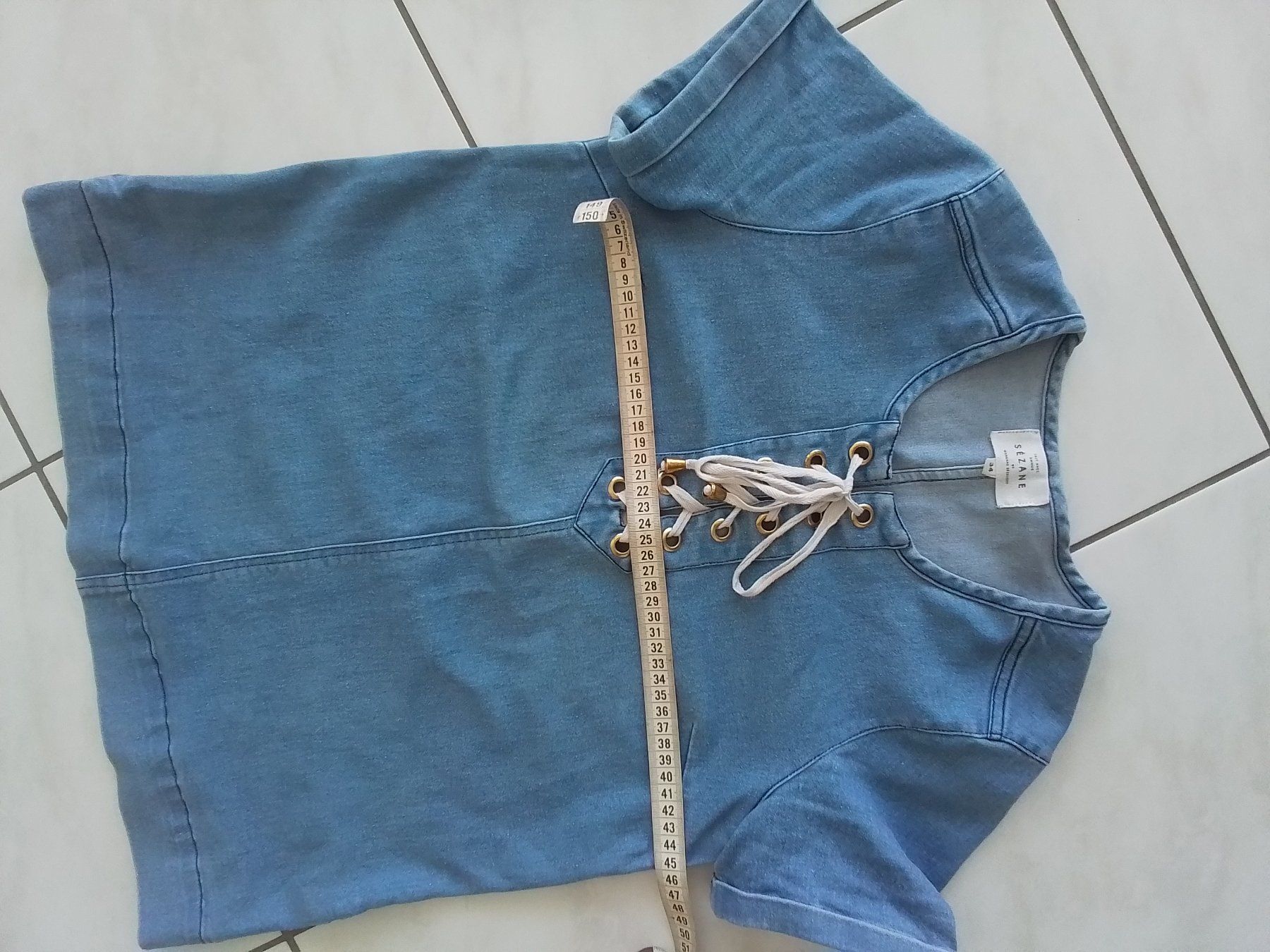 Sezane Camicette: Tolle SEZANE Jeansbluse Gr.34 – Usato da Heimberg venduto da sunny1970