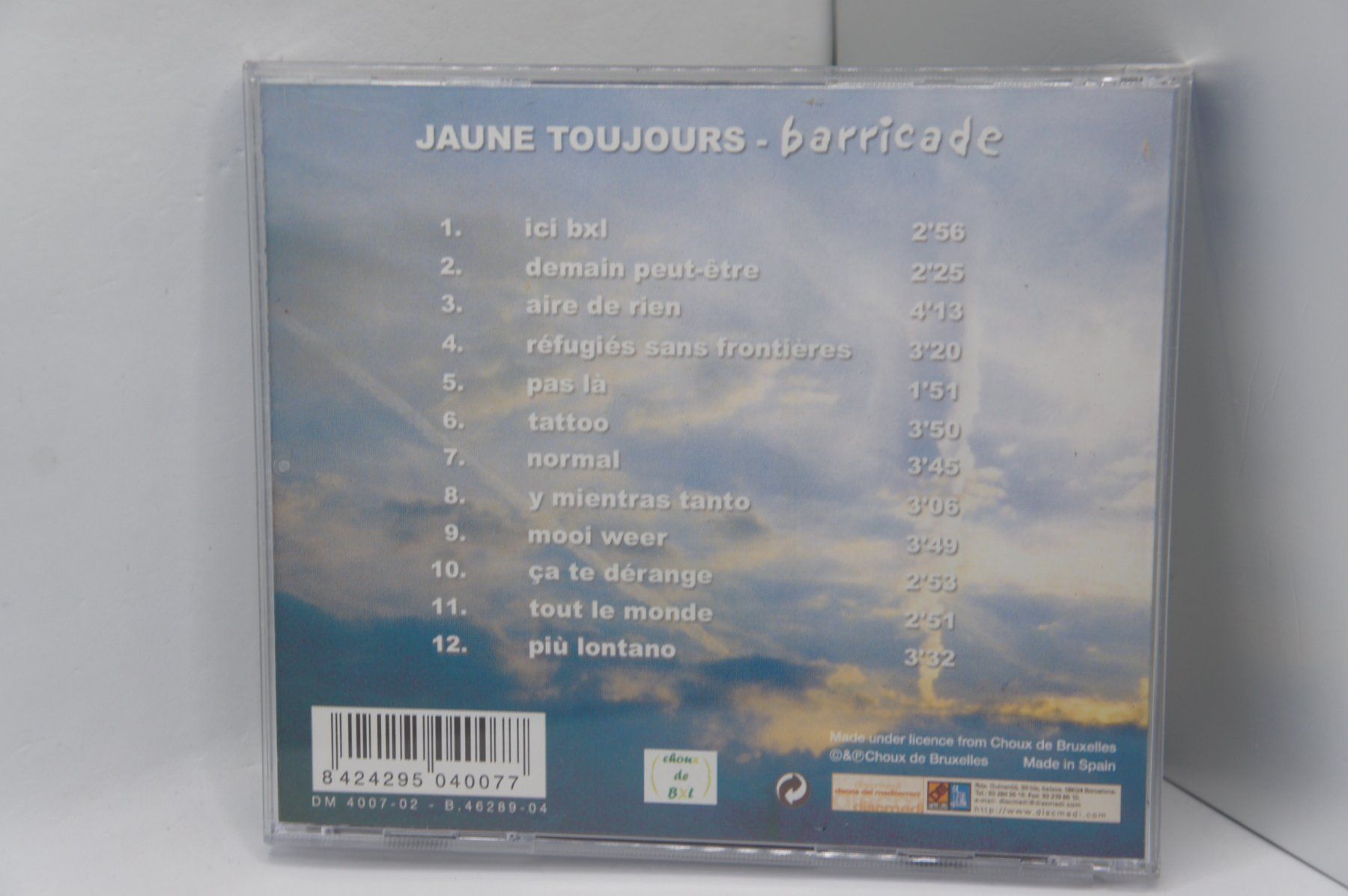 CD: CD Jaune Toujours – Barricade – Usato da Ernetschwil venduto da luisvonerni 1