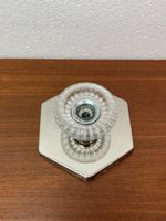 Vintage Design Wandlampe 6-eckig Glaslampe 80er Wandleuchte