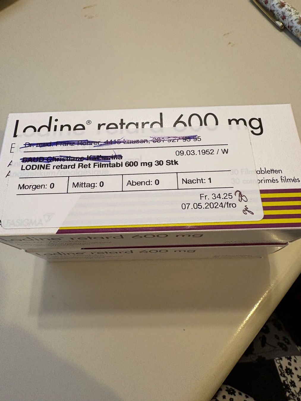 Attrezzature mediche: Lodine retard 600 mg – Nuovo (secondo la descrizione) da Lausen venduto da Zotty1
