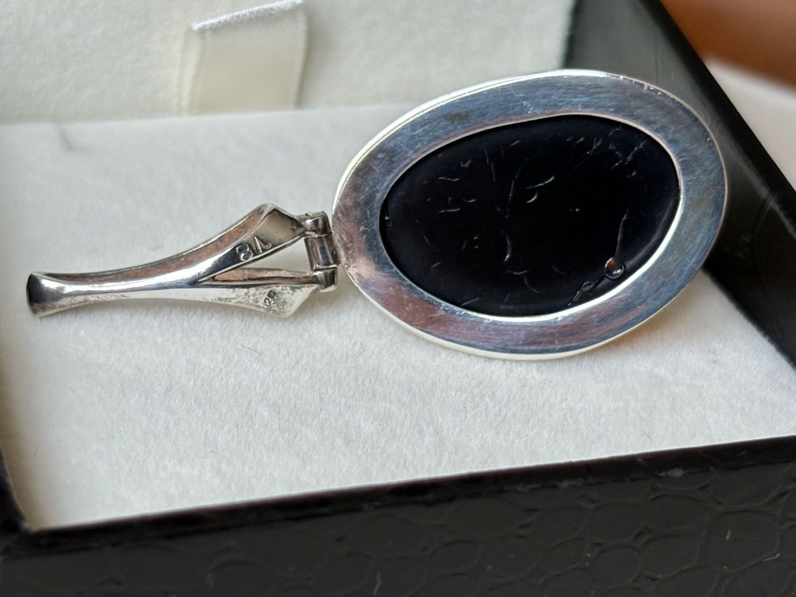 Pendentifs: Bernstein Anhänger, gross, Silber 925, NEU – Neuf (Voir description) à Brugg AG par lau_9rvy 4