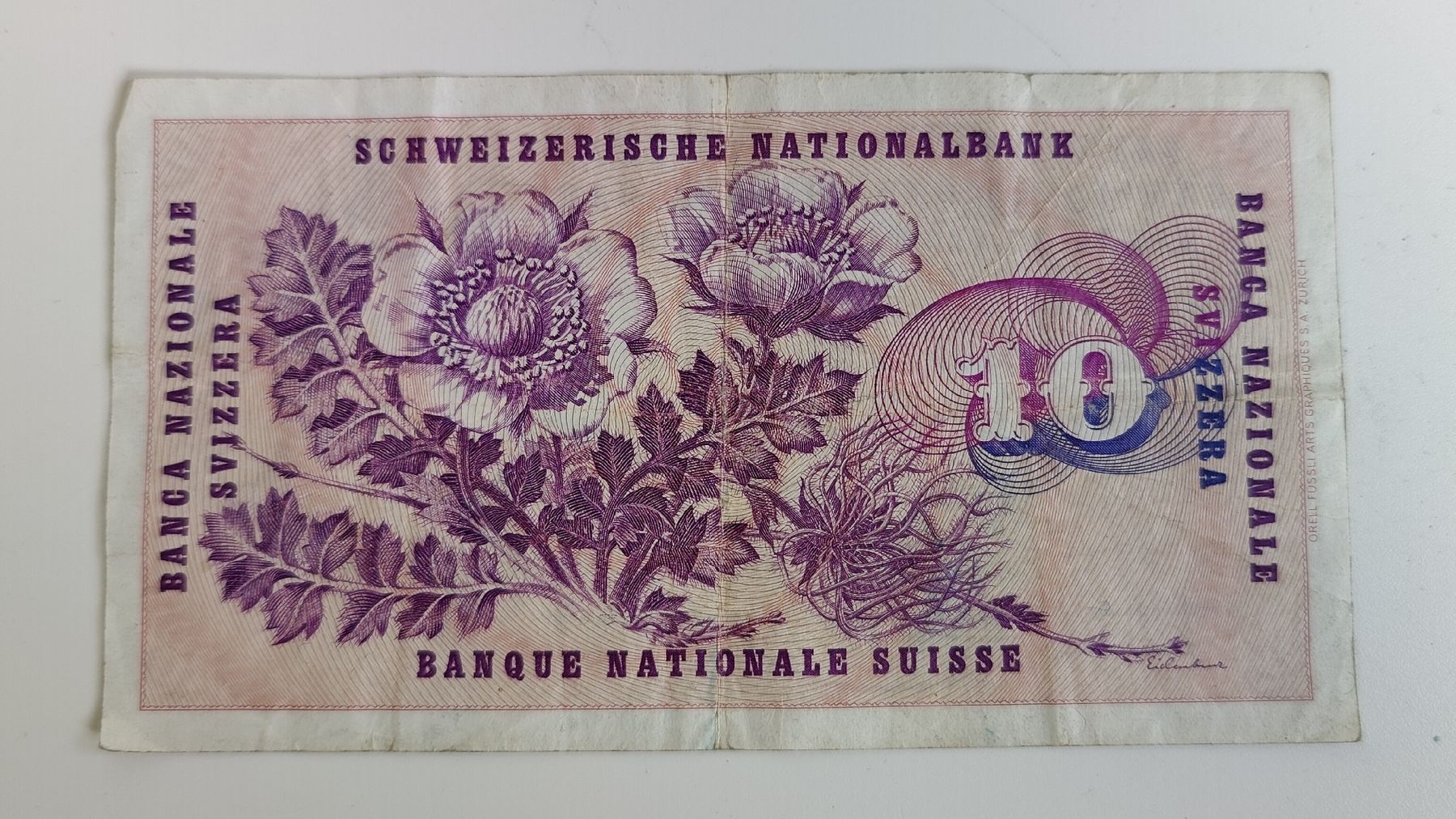 Banconote: 10 Schweizer Franken 1969 (W1) – Usato da Aarau venduto da bro_9zsg 2
