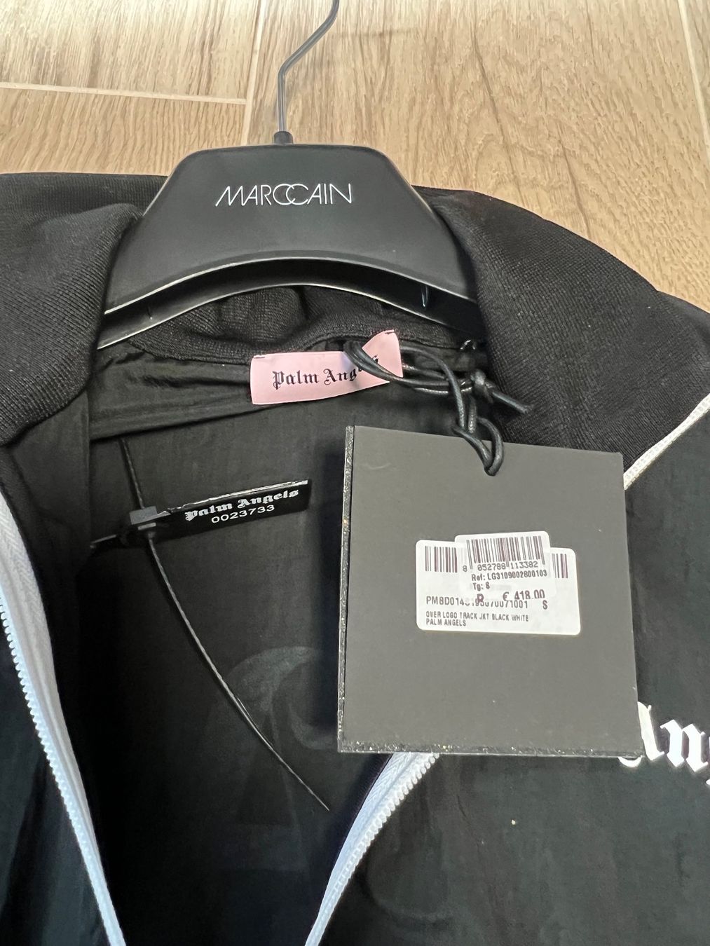 Palm Angels Giacche: Palm Angels Track Jacket – Black & White – Nuovo e nell'imballaggio originale da Epalinges venduto da nsh_t58w 4