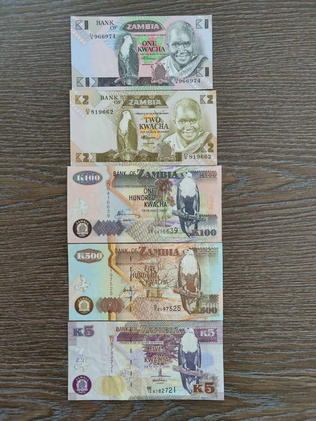 Banconote: LOT Sambia 5 Stück !!!!!!! – Usato da Flaach venduto da Lonzo99