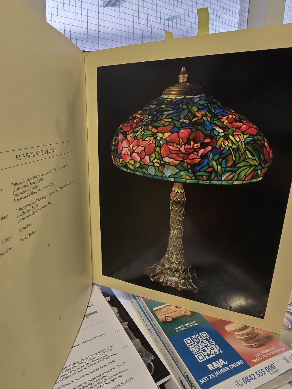 Lampen: Tiffany Lampe "Peony" ca 56 cm – Gebraucht aus Volketswil von rerererarara 4