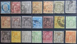 Frankreich ex. Kat. 51-85 gest. 1871/1900 Kat. 82 Euro
