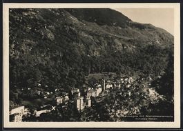 Castasegna, Teilansicht mit Grenzpassier