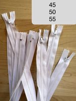 Reissverschlüsse 4 x 45 bis 55cm    top Qualität  weiss
