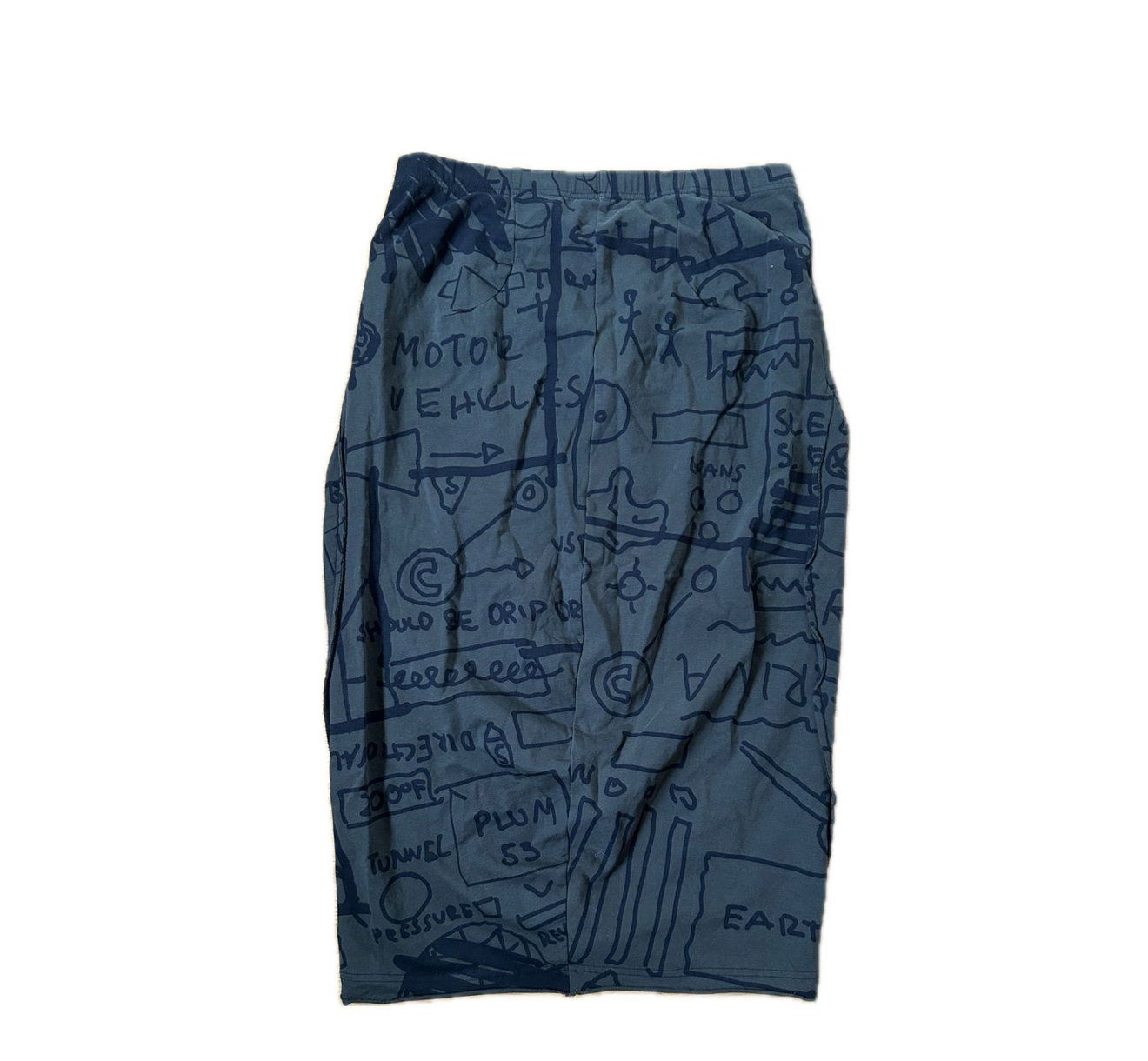 Rundholz Gonne: Rundholz Black Label Rock mit dunkelolivem Print – Usato da Zürich venduto da Konsumware