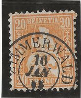 ZIMMERWALD 16.01.xx auf Zu#32 - Mi#24 Vollstempel [5A11]