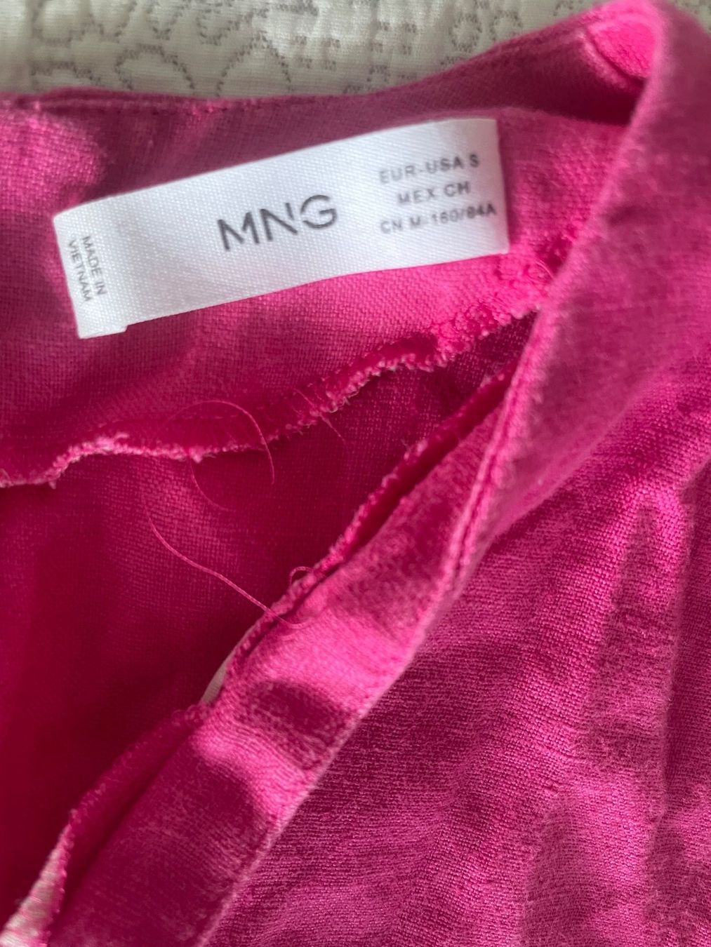 Mango Tute: Mango Leinen Jumpsuit pink – Usato da Willisau venduto da HV77 3