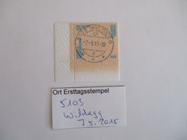 Voll Ort Ersttagsstempel aus 5036 Oberentfelden