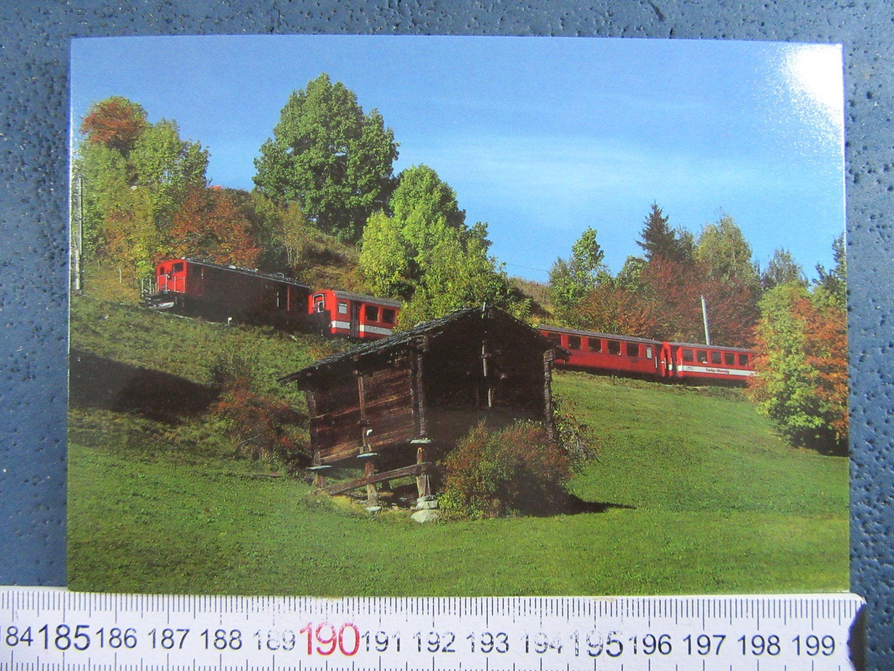 Cartoline postali: BAHN SCHWEIZ GLACIER-EXPRESS BEI FIESCH VS AK – Usato da Ettingen venduto da Hausi4711