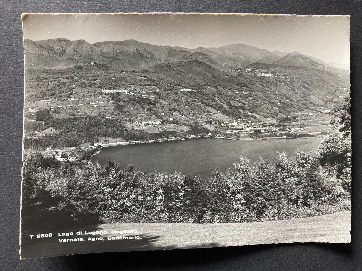 Cartoline postali: Lago di Lugano, 4 Karten – Usato da Pfäffikon SZ venduto da Etzelstuermer 3
