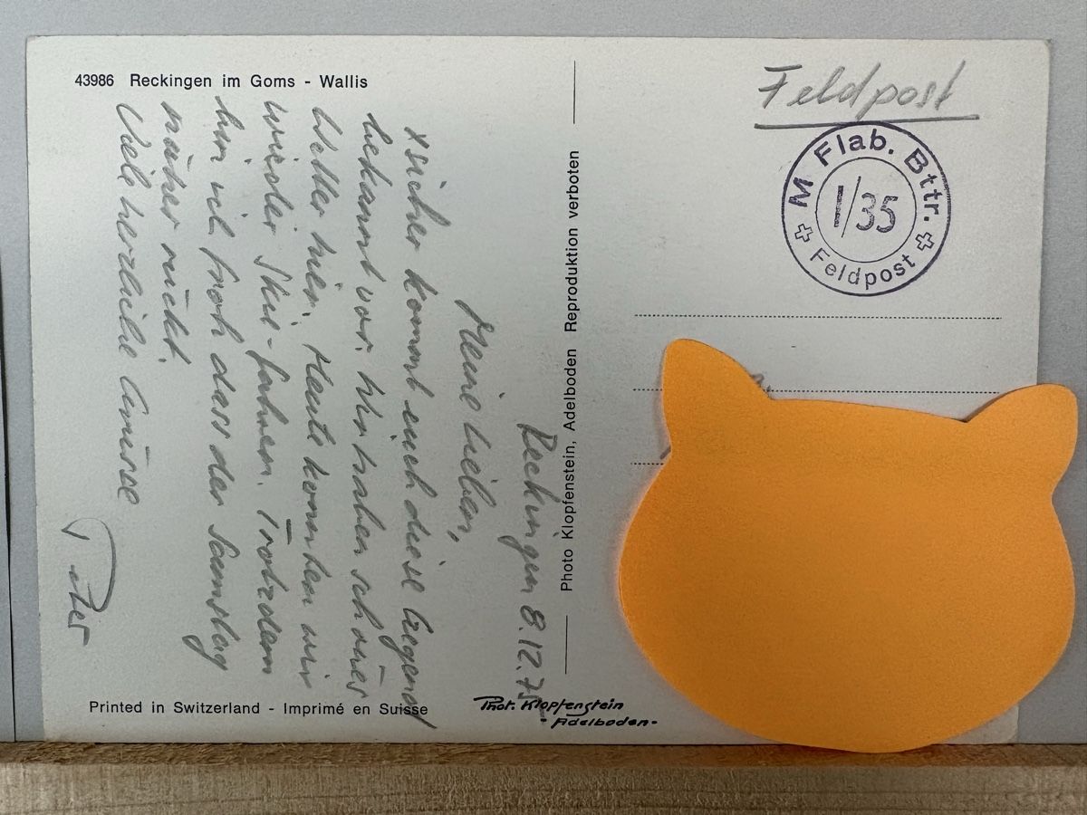 Cartes postales: AK von Reckingen im Goms – D'occasion à Rümlang par Kartenpost1 1