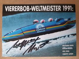Wolfgang Hoppe -  handsigniert - Olympia Gold