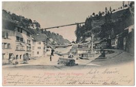 Fribourg, Place des Forgerons, circulée 1899