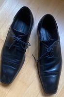 Lederschuhe elegant schwarz Gr. 42.5